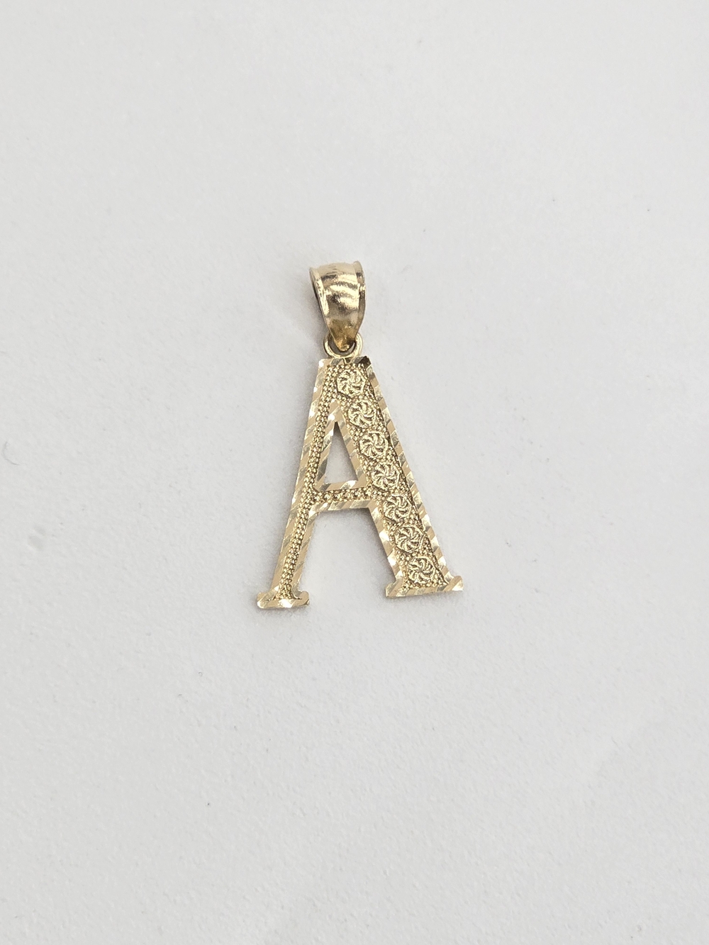 14k Real Gold Letter A Pendant